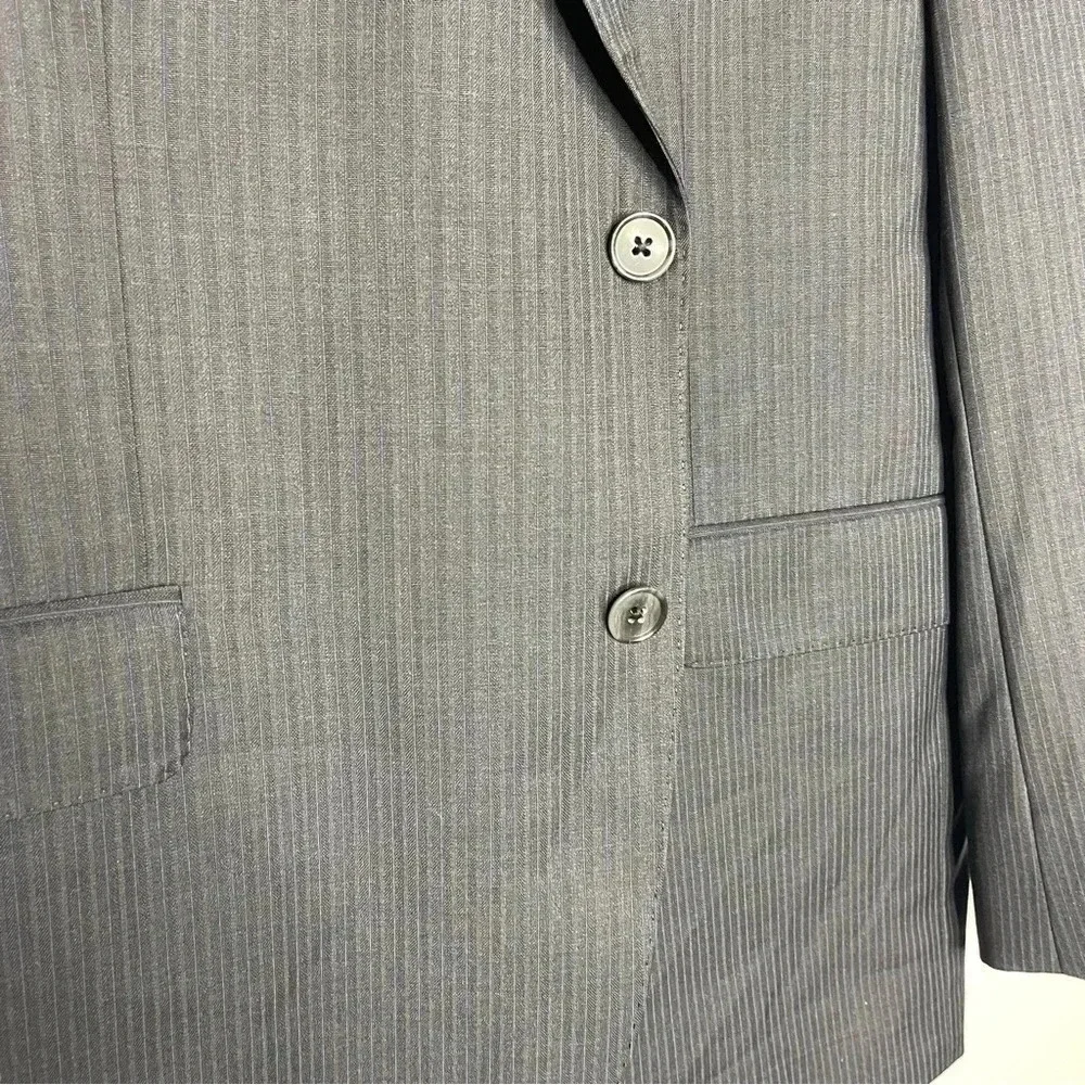 Jack Victor Elite Pinstripe Mens Blazer Sport Jacket Size 46 R Wool Norway